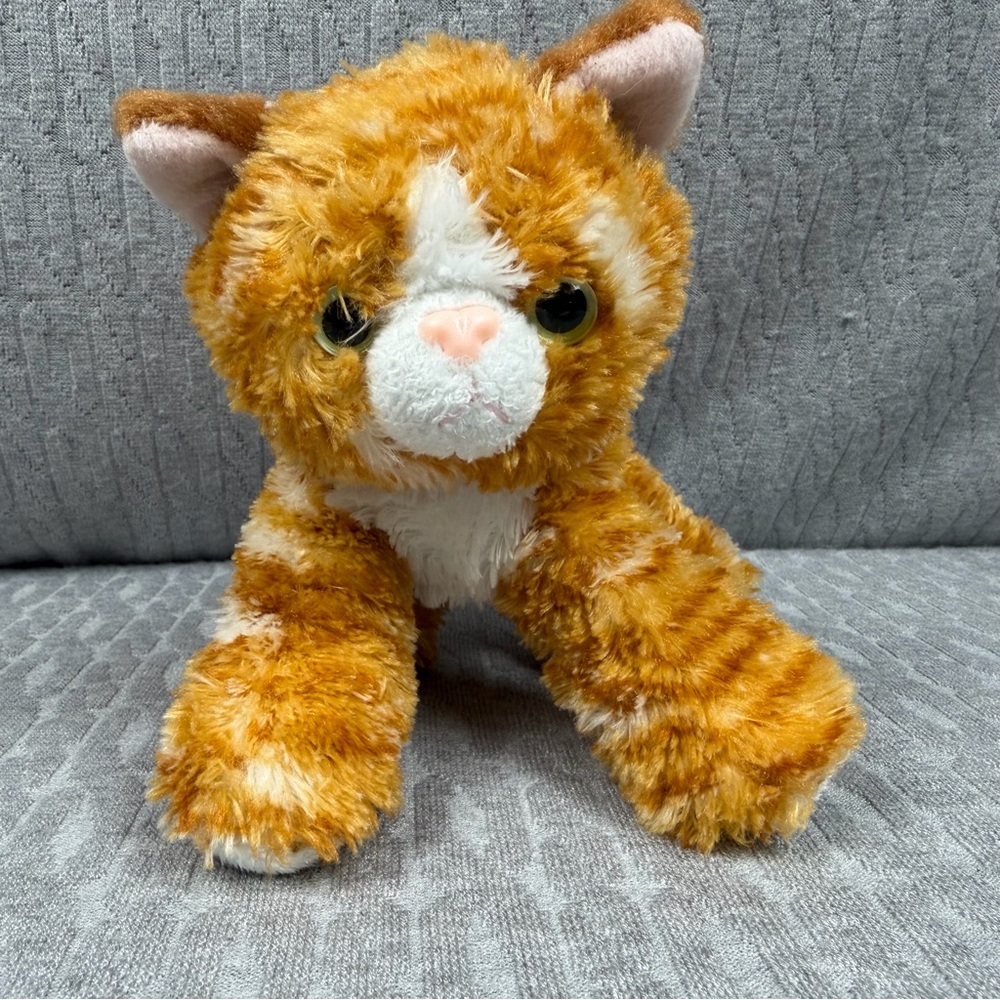 Adorable Orange and White Plush Cat Aurora